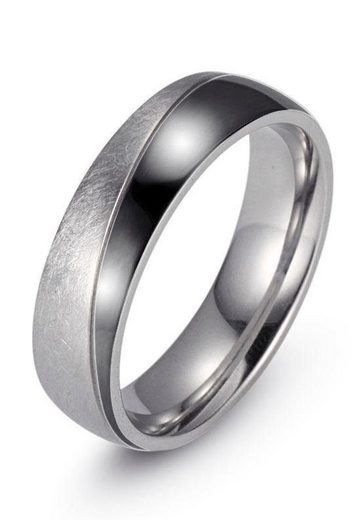 FIRETTI Trauring Schmuck Geschenk "LIEBE" mit Vertiefung, ca. 7,0mm breit mit Zirkonia (synth) mehr Black Friday Preise
