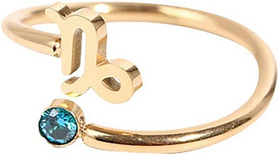 FIRETTI Fingerring Schmuck Geschenk Damenring Sternzeichen Made in Germany - mit Zirkonia (synth) mehr Flash Sale