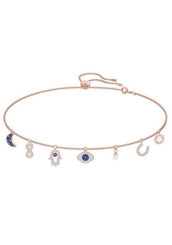 SWAROVSKI Kette mit Anhänger Symbolic, mehrfarbig, Rosé vergoldet, 5497664 mit Swarovski® Kristall - mit Swarovski® Perle mehr Osterangebot