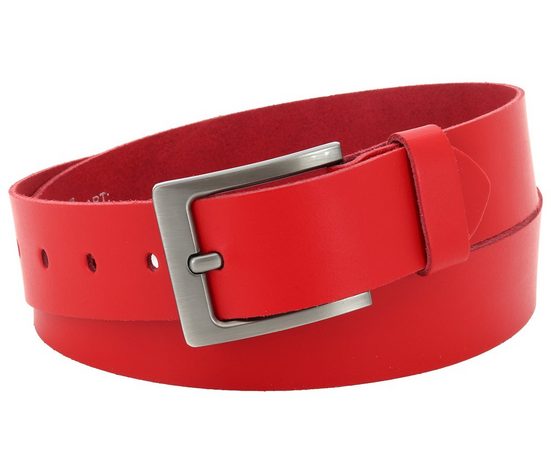 COLOGNEBELT Ledergürtel E1-SL Schlicht dennoch modern mit Dornschließe, MADE IN GERMANY mehr Fabrikverkauf