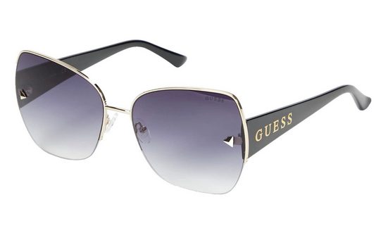 GUESS Sonnenbrille Sonnenbrille Eyewear Brille Glasses Mit Soft Tasche Etui UVA & UVB Sichtbares Logo, modern und schick mehr Meist gekauft
