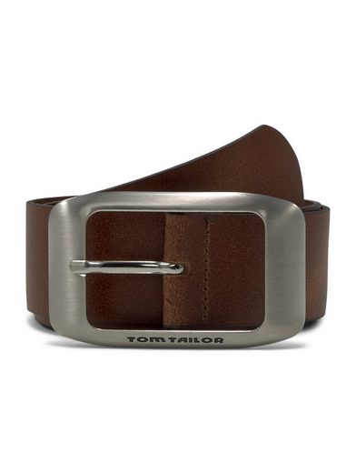 TOM TAILOR Ledergürtel TTAMY 4 cm breiter Damengürtel, Jeans und Casual mehr Fabrik Onlineshop