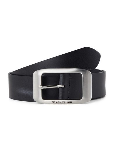TOM TAILOR Ledergürtel TTAMY 4 cm breiter Damengürtel, Jeans und Casual mehr Fabrik Onlineshop