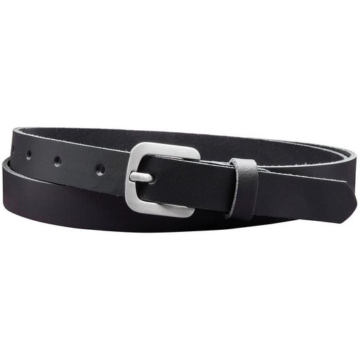 COLOGNEBELT Ledergürtel A5-SL Echt Leder Gürtel 2 cm Breit in Schwarz mit stilvoller Gürtelschließe, leger und modern mehr Limitierter Zeitrabatt