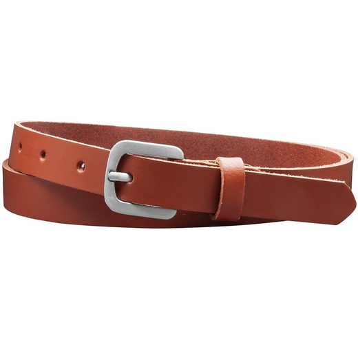 COLOGNEBELT Ledergürtel A5-SL Echt Leder Gürtel 2 cm Breit in Schwarz mit stilvoller Gürtelschließe, leger und modern mehr Fabrikpreis