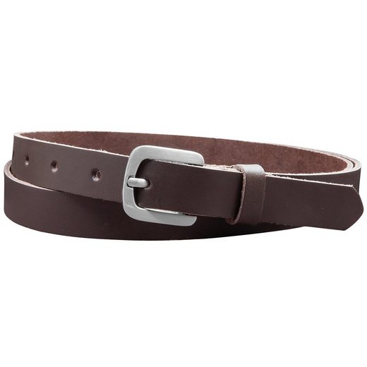 COLOGNEBELT Ledergürtel A5-SL Echt Leder Gürtel 2 cm Breit in Schwarz mit stilvoller Gürtelschließe, leger und modern mehr Sonderangebot