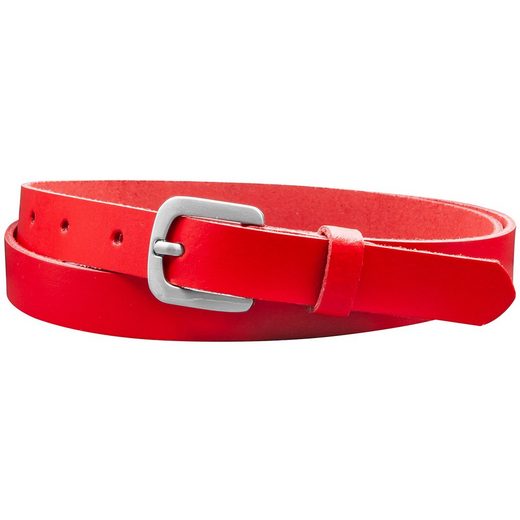 COLOGNEBELT Ledergürtel A5-SL Echt Leder Gürtel 2 cm Breit in Schwarz mit stilvoller Gürtelschließe, leger und modern mehr Sonderangebot