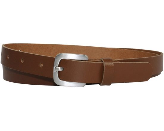 COLOGNEBELT Ledergürtel A5-SL Echt Leder Gürtel 2 cm Breit in Schwarz mit stilvoller Gürtelschließe, leger und modern mehr Versandkostenfrei
