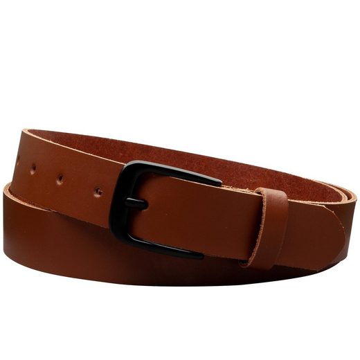 COLOGNEBELT Ledergürtel C18-SL Schlicht dennoch modern mit Dornschließe, MADE IN GERMANY mehr Jubiläumsangebot