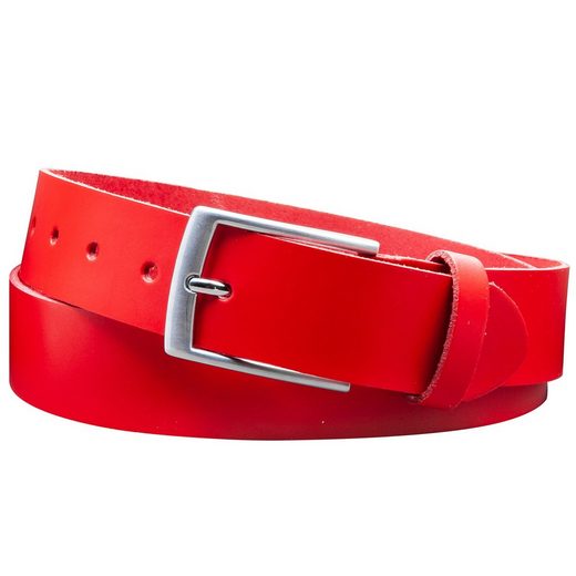 COLOGNEBELT Ledergürtel D21-SL Schlicht dennoch modern mit Dornschließe, MADE IN GERMANY mehr Exklusive Angebote