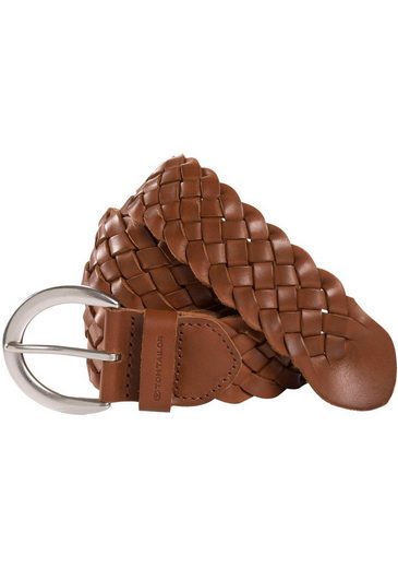 TOM TAILOR Ledergürtel TTLISA 4 cm breiter Damengürtel, Flechtledergürtel, modisches Must-Have mehr Begrenzte Freigabe