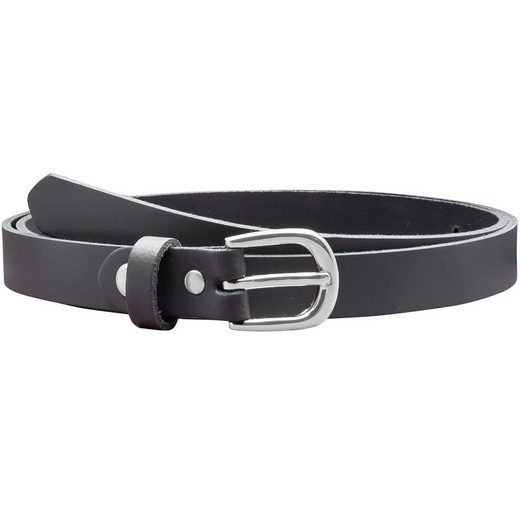 COLOGNEBELT Ledergürtel A8-SL Ledergürtel in Rot - 2 cm Breit - mit silberner abgerundeter Gürtelschließe - modern, leger, klassisch mehr Zeitbegrenzte Promotion