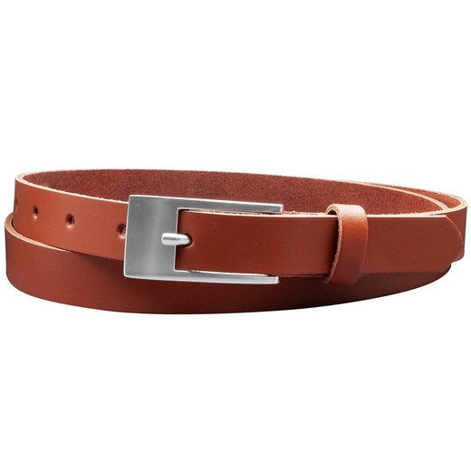 COLOGNEBELT Ledergürtel A4-SL 2 cm breiter Gürtel echt Leder in Cognac mit stilvoller Gürtelschließe, leger und modern mehr Nur noch ein Tag übrig
