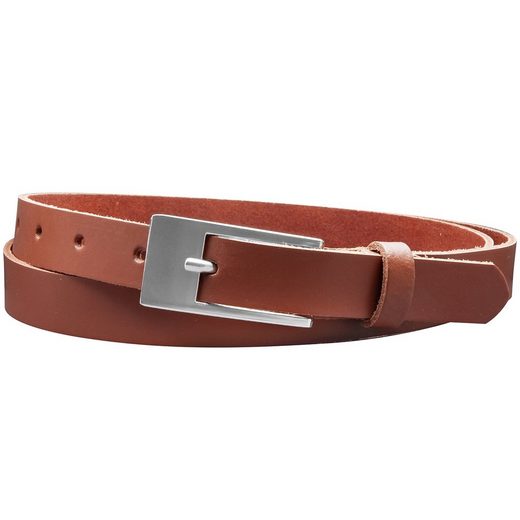COLOGNEBELT Ledergürtel A4-SL 2 cm breiter Gürtel echt Leder in Cognac mit stilvoller Gürtelschließe, leger und modern mehr Nur noch ein Tag übrig