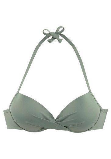 S.OLIVER Push-Up-Bikini-Top Spain in Wickeloptik mehr Sonderangebot