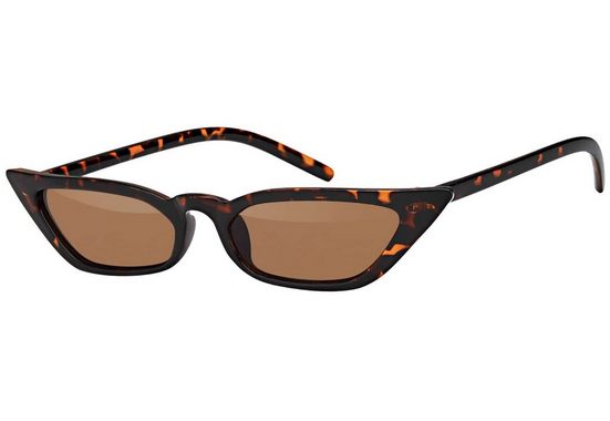 BEZLIT EYEWEAR Retrosonnenbrille Cat Eye Designer Damen Sonnenbrille (1-St) mit schwarz und braunen Linsen mehr Black Friday