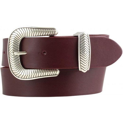 BELTINGER Ledergürtel Designer-Gürtel aus Vollrindleder mit Metall-Schlaufe 4 cm - Jeans-Gür 1-St mehr Cyber Monday