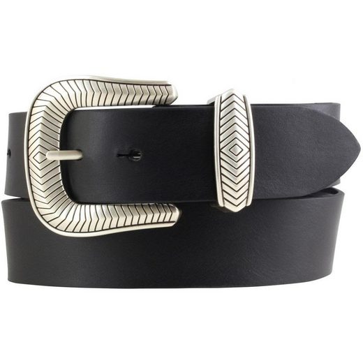 BELTINGER Ledergürtel Designer-Gürtel aus Vollrindleder mit Metall-Schlaufe 4 cm - Jeans-Gür 1-St mehr Cyber Monday
