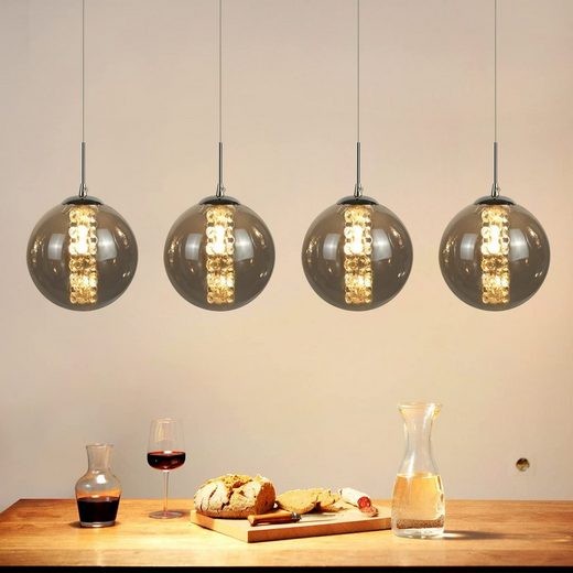 ZMH Pendelleuchte Esstisch Pendellampe Höhenverstellbar Kronleuchter LED wechselbar mehr Tägliche Deals