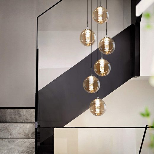 ZMH Pendelleuchte Esstisch Pendellampe Höhenverstellbar Kronleuchter LED wechselbar mehr Tägliche Deals