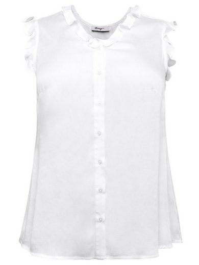 SHEEGO Rüschenbluse Große Größen in ärmelloser Form mit Volants mehr Neueste Stile