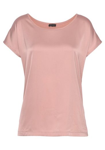 LAURA SCOTT Shirtbluse aus Satin und Jersey mehr 50% Rabatt mit kostenlosem Versand