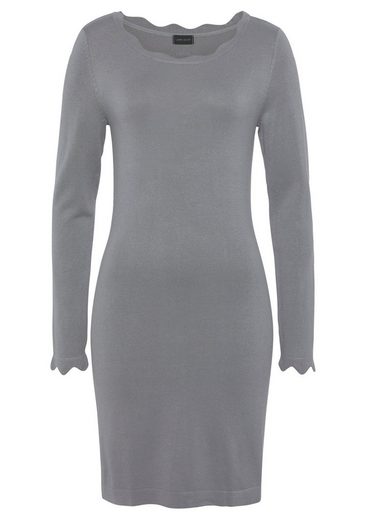 LAURA SCOTT Strickkleid mit femininer Wellenkante - NEUE FARBEN mehr zollfrei