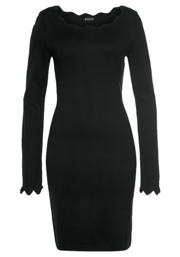 LAURA SCOTT Strickkleid mit femininer Wellenkante - NEUE FARBEN mehr zollfrei