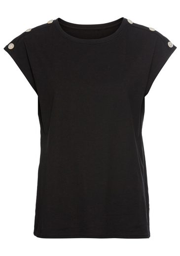 LAURA SCOTT T-Shirt mit Zierknöpfen - NEUE KOLLEKTION mehr Angebote