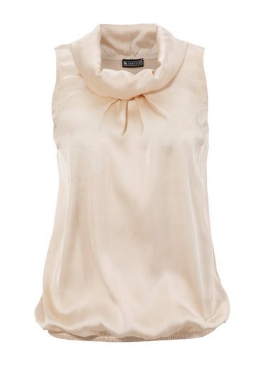 LAURA SCOTT Blusentop aus Satin und Jersey - NEUE FARBEN mehr Fabrikverkauf
