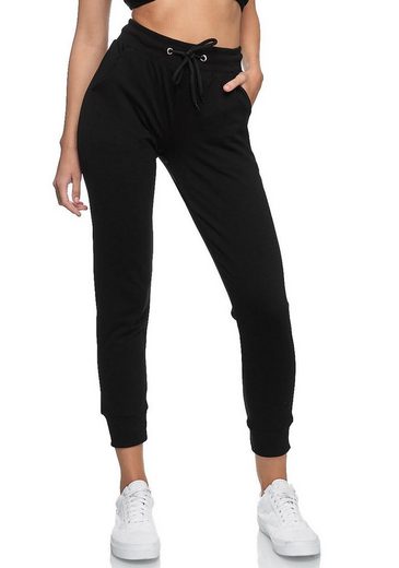 JEEL Sweathose Jogginghose Damen (1-tlg) Baumwolle, Lycra, Slim Fit mehr Kostenloser Versand
