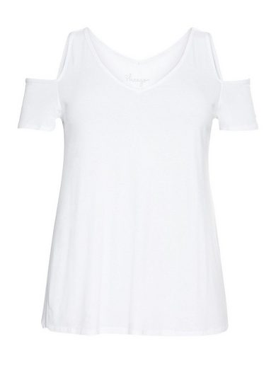 SHEEGO T-Shirt Große Größen mit V-Ausschnitt, im schulterfreien Look mehr Günstig kaufen