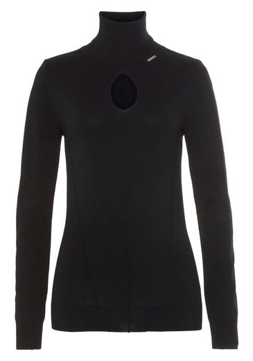 BRUNO BANANI Rollkragenpullover mit Hingucker mehr Saisonschlussverkauf