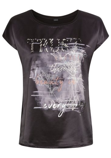 LAURA SCOTT Shirtbluse aus Satin mit dezentem Aufdruck mehr Muttertagsangebot