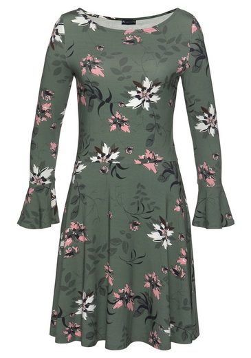 LAURA SCOTT Jerseykleid mit Volant am Ärmel mehr Neuheiten