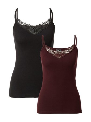 ONLY Spitzentop ONLKIRA LACE SINGLET 2PACK NOOS 2er-Pack mehr VIP-Rabatte