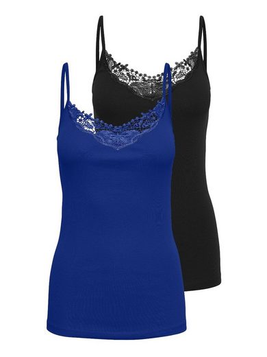 ONLY Spitzentop ONLKIRA LACE SINGLET 2PACK NOOS 2er-Pack mehr Tiefpreis