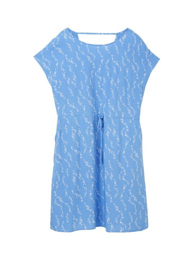 TOM TAILOR DENIM Druckkleid im Midi-Look und mit Eingrifftaschen mehr zollfrei