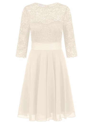 APART Cocktailkleid im Materialmix aus weicher elastischer Spitze und Chiffon mehr Meist gekauft