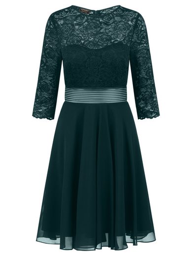 APART Cocktailkleid im Materialmix aus weicher elastischer Spitze und Chiffon mehr Meist gekauft