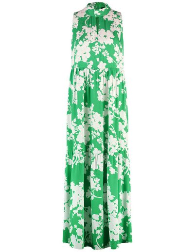 TAIFUN Minikleid Ausgestelltes Stufenkleid mit Floralprint mehr Exklusivangebot