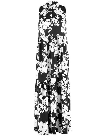 TAIFUN Minikleid Ausgestelltes Stufenkleid mit Floralprint mehr Exklusivangebot