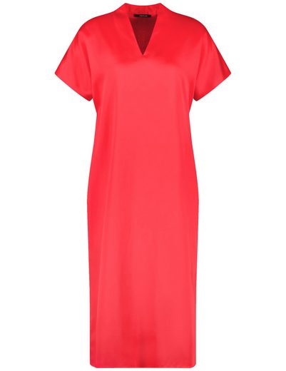 TAIFUN Minikleid Fließendes Midikleid mit V-Ausschnitt mehr Kauf eins, bekomm eins gratis