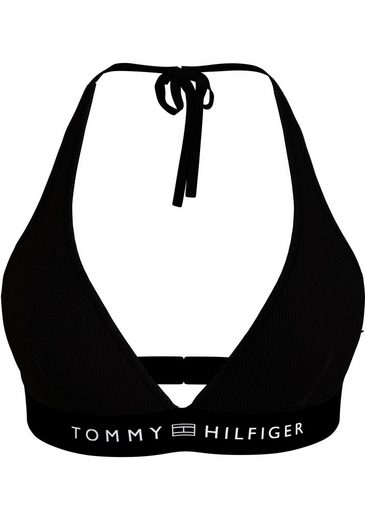 TOMMY HILFIGER SWIMWEAR Triangel-Bikini-Top TRIANGLE FIXED RP mit Logoschriftzug mehr Letzter Tag