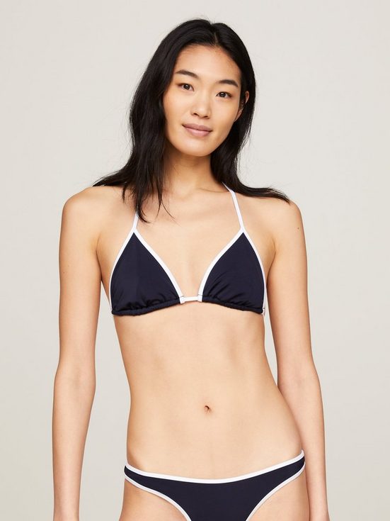 TOMMY HILFIGER SWIMWEAR Triangel-Bikini-Top TRIANGLE RP mit kontrastfarbenen Details mehr