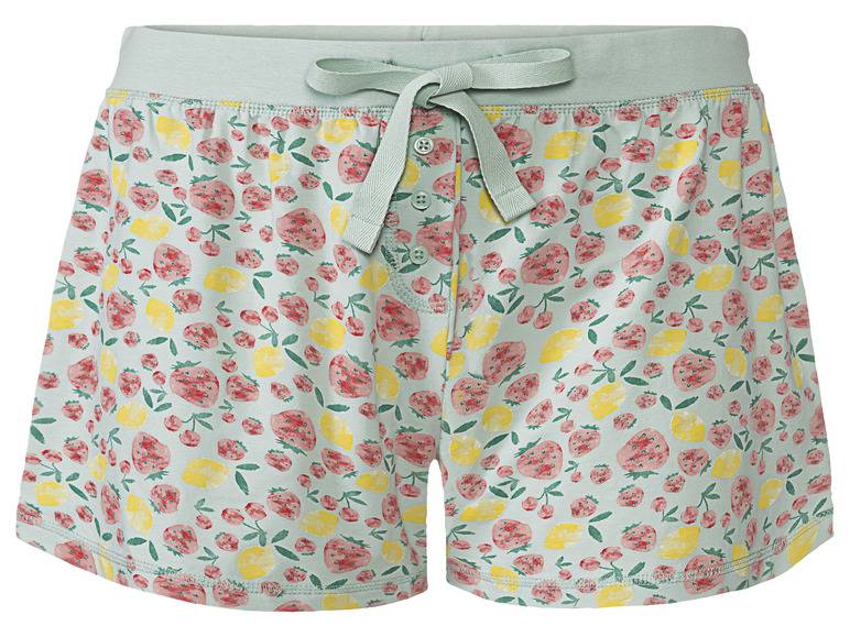 esmara® Damen Schlafhose, kurz, mit Zierknopfleiste Jubiläumsangebot