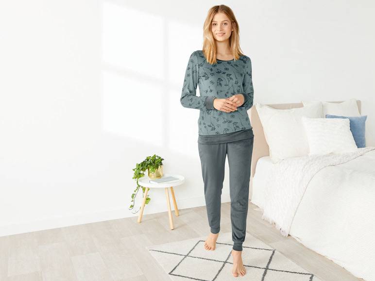 esmara® Damen Pyjama, aus kuschelig weicher Nicki-Qualität Heißer Verkauf