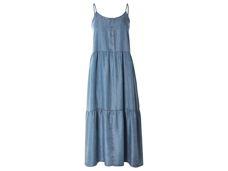 esmara® Damen Midikleid, mit Knopfleiste Zeitlich begrenztes Angebot