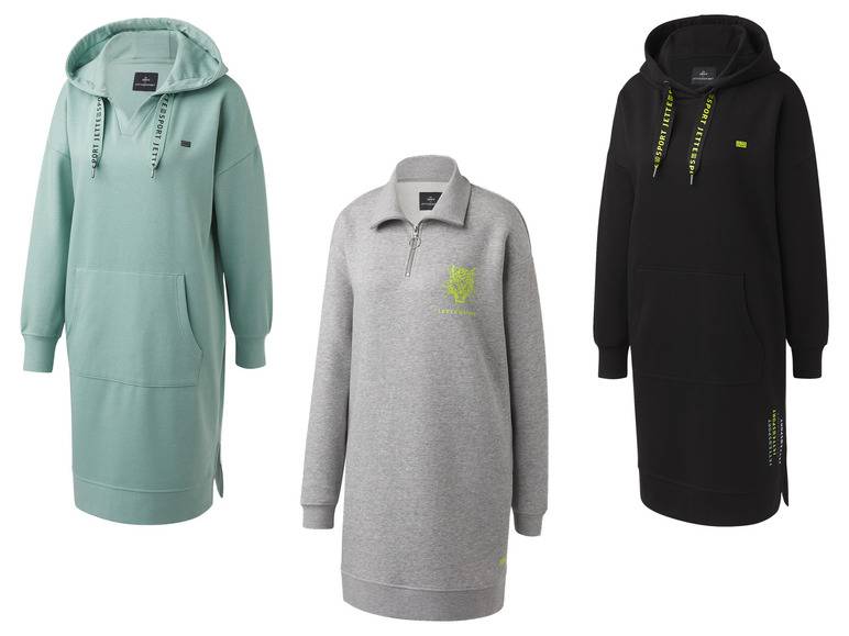 CRIVIT by Jette Sport Damen Sweatkleid mit HeiQ Mint Technologie Letzte 2 Tage