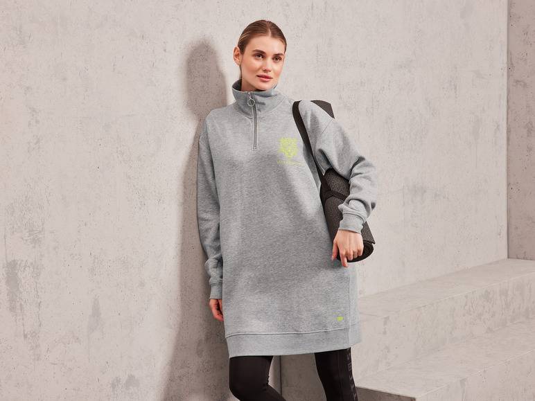 CRIVIT by Jette Sport Damen Sweatkleid mit HeiQ Mint Technologie Letzte 2 Tage